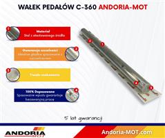 Wałek pedałów Ursus C-360 ANDORIA - MOT 