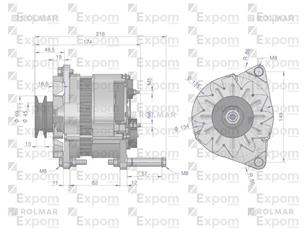 Alternator AX-230000 C-330 Nowy Typ EXPOM KWIDZYN eu 
