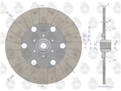 Tarcza sprzęgła 1-stopnia F-280 Z-16. 49011175 Zetor PREMIUM ORYGINAŁ URSUS