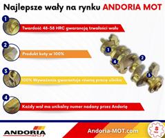 Wał korbowy kuty hartowany SW400 Azotowany ANDORIA - MOT 