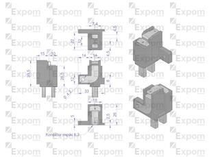 Szczotkotrzymacz ze szczotkami alternatora EX257000 A120 Bizon EXPOM KWIDZYN eu EX-203902EX