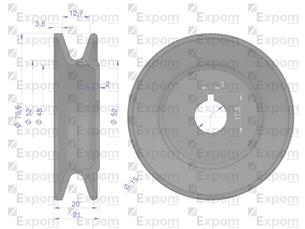 Koło pasowe alternatora EX230000EX C-330 EXPOM KWIDZYN eu EX-230220EX