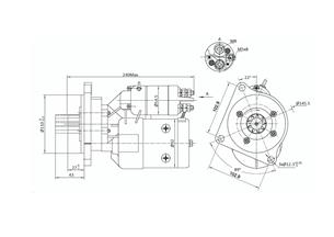Rozrusznik z reduktorem typu Magneton Fiat 9142680 ELMOT 9142680EL