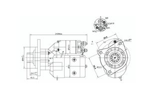 Rozrusznik z reduktorem typu Magneton 9142743 MF4 Elmot 9142743EL