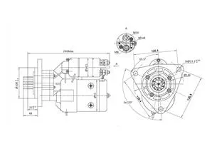 Rozrusznik z reduktorem typu Magneton T25 MTZ ELMOT