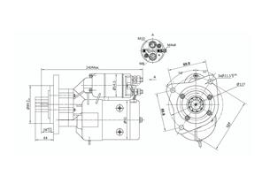 Rozrusznik z reduktorem DEUTZ typu Magneton 9142802 ELMOT 9142802EL
