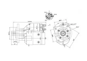 Rozrusznik z reduktorem DEUTZ typu Magneton 9142802 ELMOT