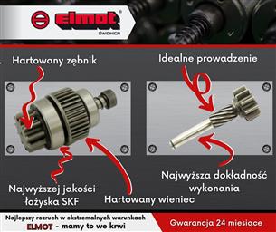 Zespół sprzęgający rozrusznika ZETOR typ Magneton 9144742 Premium SKF ELMOT 9144742.6PEL