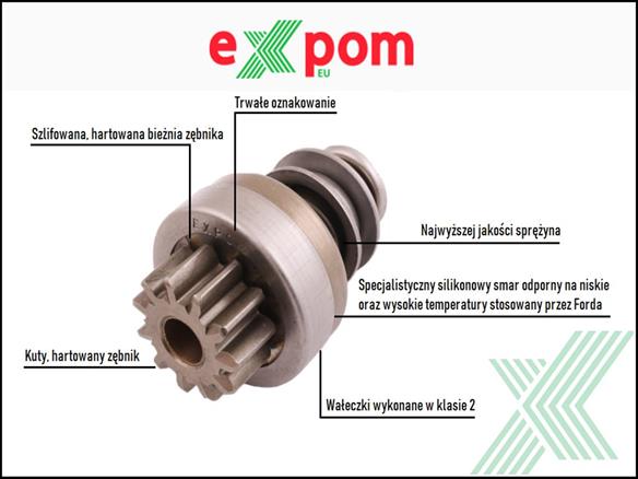 Zespół sprzęgający rozrusznika Zetor (rozrusznik Iskra) EXPOM KWIDZYN eu