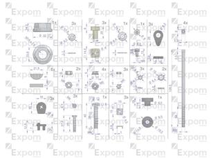 Zestaw montażowy alternatora EX257000 A120 Bizon EXPOM KWIDZYN eu EX-257EX