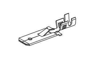 Nasadka wsuwka długa 6,3x0,8 1,0-2,5 GB0,38 L28,0 ( sprzedawana po 300 szt ) ELMOT widoczna cena za 1 sztukę E-2.5D