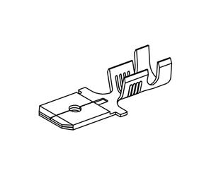 Nasadka wsuwka 6,3x0,8 1,0-2,5 GB0,37 L19,0 ( sprzedawane po 500 szt) ELMOT widoczna cena za 1 sztukę M-2.5