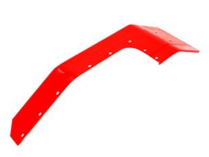 Błotnik lewy przedni napęd kolor czerwony blacha ocynkowana malowany proszkowo 80383160-190813