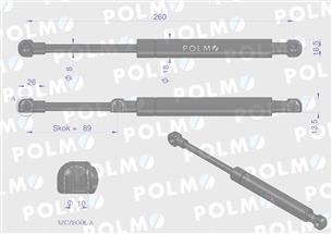 Siłownik drzwi John Deere AL78435 POLMO