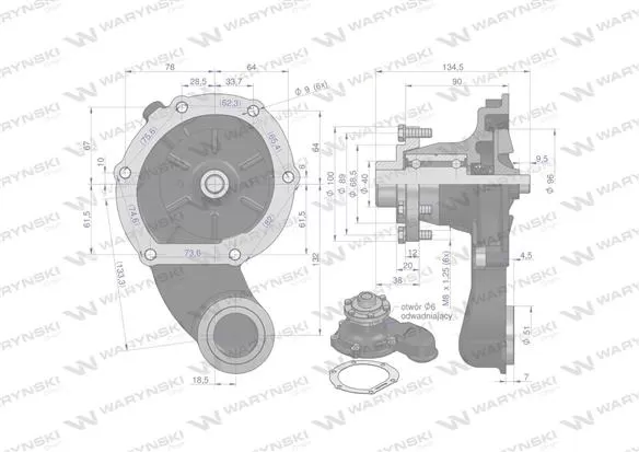 Pompa wody Bizon SW400 WARYŃSKI