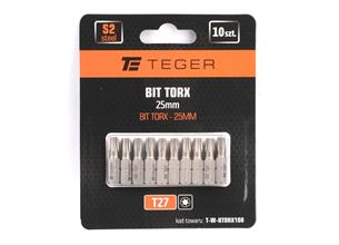 Bit TORX 25 mm/T27 (ZESTAW 10 SZT) / TEGER