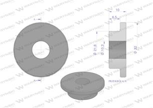 Tulejka wewnętrzna noża rozdrabniacza 22mm do noża 3mm Bizon Dyminy Żukowo Waryński (sprzedawane po 25)