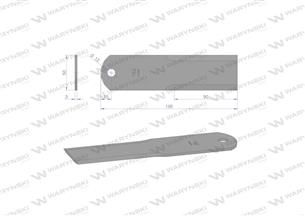 Nóż stały rozdrabniacz słomy sieczkarnia zastosowanie 060030.0 Claas fi-12 WARYŃSKI ( sprzedawane po 25 )