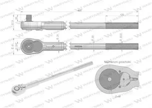 Grzechotka 3/4". 48 T. o zwiększonej odporności. Waryński