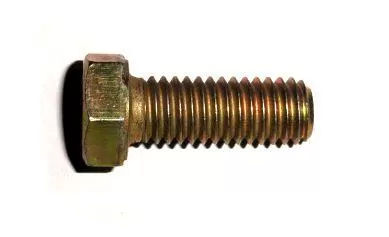 Śruba z łbem 6-kątnym pełny gwint 3/8" x 1" UNC DIN933 ocynk - napinacza sprężarki MF