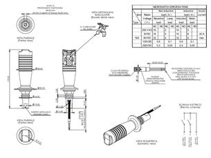 Dżwignia/joystick 2 przełączniki (przyczepy leśne)