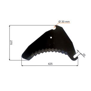 NÓŻ PRZYCZEPY SAMOZBIERAJĄCEJ KRONE 2.334.889.0, 23348890, 3337860 333.786.0