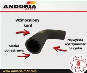 Przewód gumowy zbrojony kord Zetor Andoria-Mot-96505