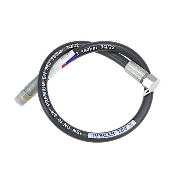 Przewód hydrauliczny gwint M18x1,5 proste L-740mm DN10-1SN (AB-10-740, P11P21)Bizon (5040/30/079/1) 18,0MPa PZL HYDRAL AB-10-740