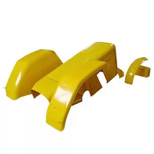 Komplet blacharki lakierowanej C-360 żółty duży - błotnik tylny 2x, błotnik przedni 2x, maska, skrzynka, wspornik - w pudełku pa