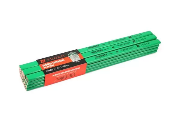 Ołówek murarski - do betonu 4H / 300mm / TEGER (sprzedawane po 12 szt)