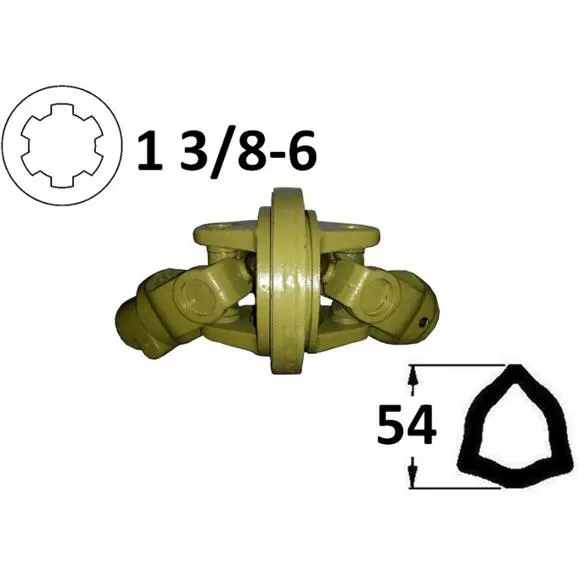 Kompletny przegub homokinetyczny na rurę 54mm