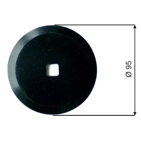 Nóż do paszowozu 95x11x5, okrągły, średnica otworu 11mm