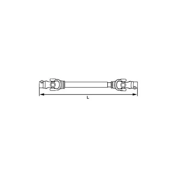 Wał ze sprzęgłem automatycznym L1800, 1240 Nm