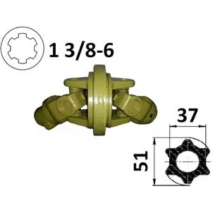 Kompletny przegub homokinetyczny na rurę 51x37, G7-230573
