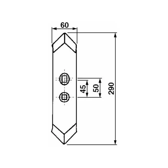 Redlica zęba sprężystego 60x290mm