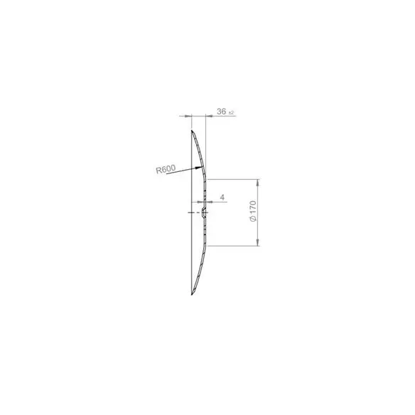 Talerz gładki GRUBER 420 mm, 4 otworowy, grubość 4 mm typ SKF