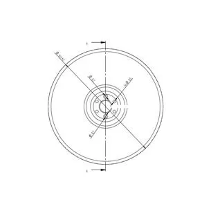 Talerz do siewnika HORSCH 23010201- zamiennik, 343 mm, 6 otworowy,grubość 3mm