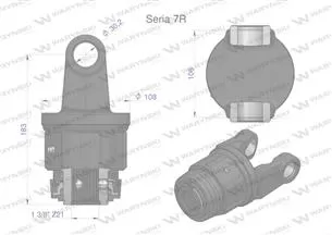 Sprzęgło jednokierunkowe prawe wału Seria 7R - 30x106 - 1 3/8 Z21 WARYŃSKI
