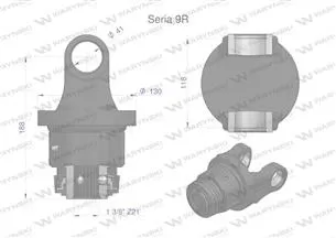 Sprzęgło jednokierunkowe prawe wału Seria 9R - 41x118 - 1 3/8 Z21 WARYŃSKI
