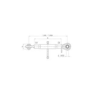 Łącznik centralny kat. 2 27x3 460-680MM, na sworzeń 25,4 mm BASIC ( C-330 )