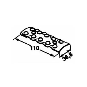 Płytka wewnętrzna do łączenia pasów, 2x5 otworów, wymiar: 110x36,5-228784