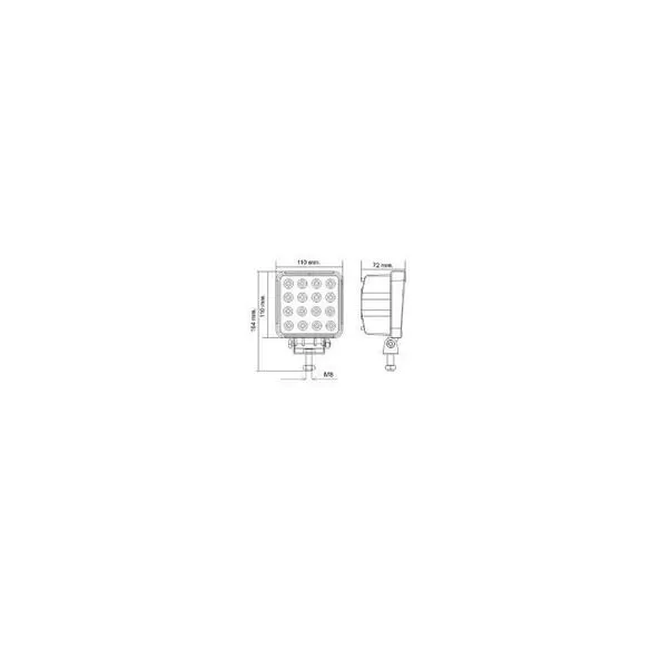 Światło robocze LED 10-30V, 48W 3200lm IP67