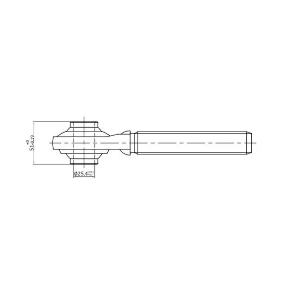 Łącznik centralny mi. do hydropaku kat. 2, 27x3 długość rury 275 mm, dł,420-620 mm