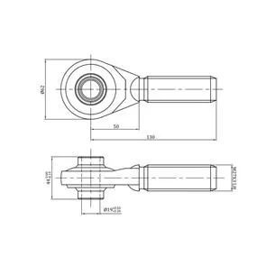 Łącznik centralny kat. 1, 27x3 długość rury 180 mm, dł,295-375 mm