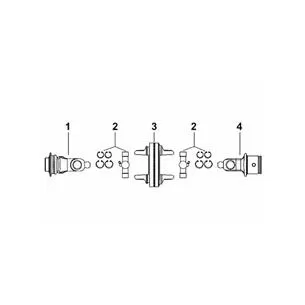 Widłak ciągnikowy szerokokątny kat 10, 1" 3/4-6, na krzyżak 35x106,3/35x113,8