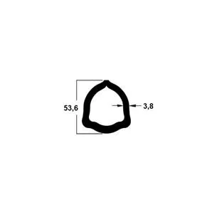 Rura teflonowana 1m, profil trójkątny 53,6x3,8-232940