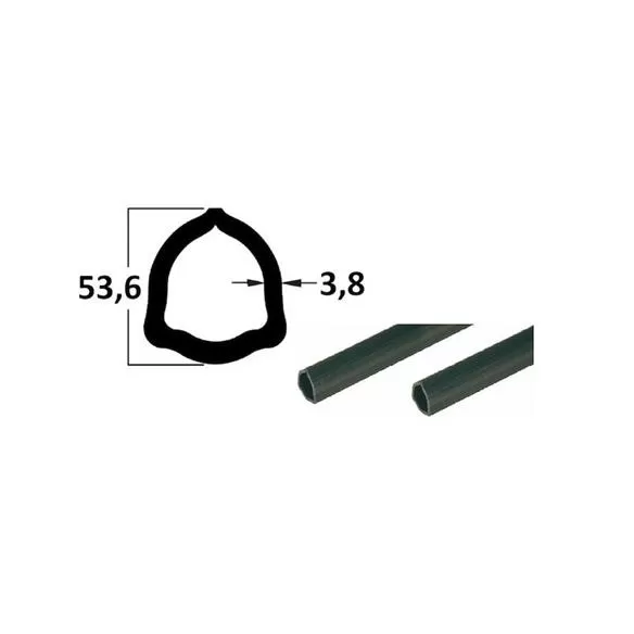 Rura 3m, profil trójkątny, do wałów z przegubem homokinetycznym: 53,6 mm-230564