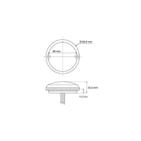 Lampa LED, biała cofania, 9-33V