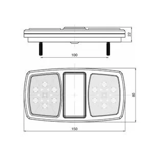 Tylne światło Lewe LED 12V-230792