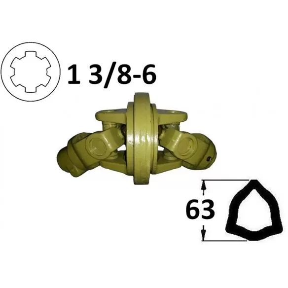 Kompletny przegub homokinetyczny na rurę 63mm-273005